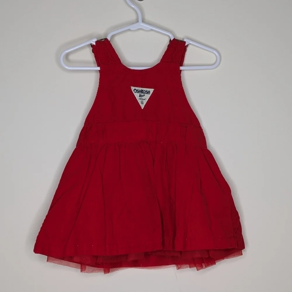 Oshkosh Red Jumper Overall 9m